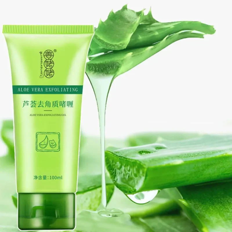 Face Exfoliating Gel Aloe Vera Facial Exfoliating Scrub Cleanses Remove Blackhead Moisturizing Shrink Pores Skin Care 30g-100g - Image 2