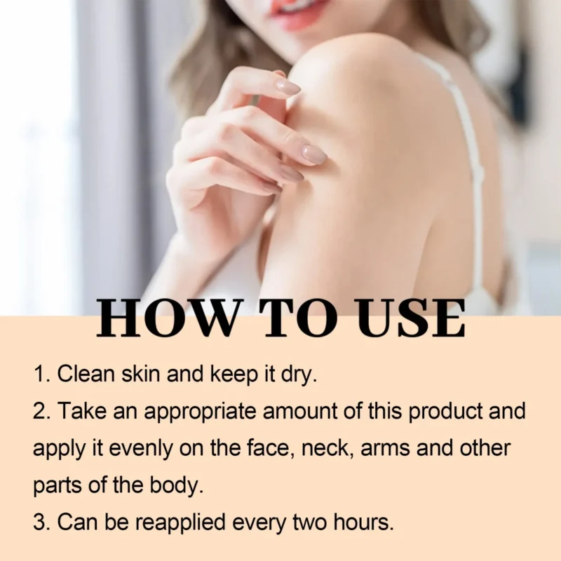Facial Body Sunscreen Spf100 Anti Sun UV Protector Solar Skin Protective Sunblock Oil-Control Moisturizing Whitening Sun Cream - Image 4